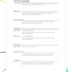 50+ Free Resume Templates For Microsoft Word To Download Regarding Blank Resume Templates For Microsoft Word