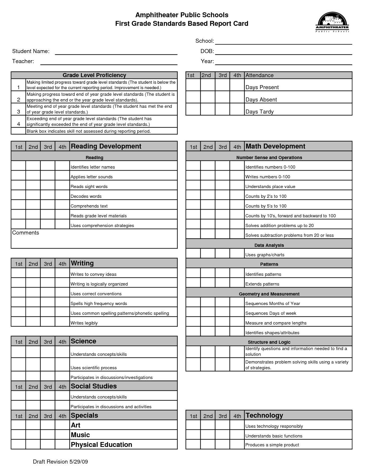 59 Standard Report Card Template For Secondary School For With Regard To Report Card Format Template