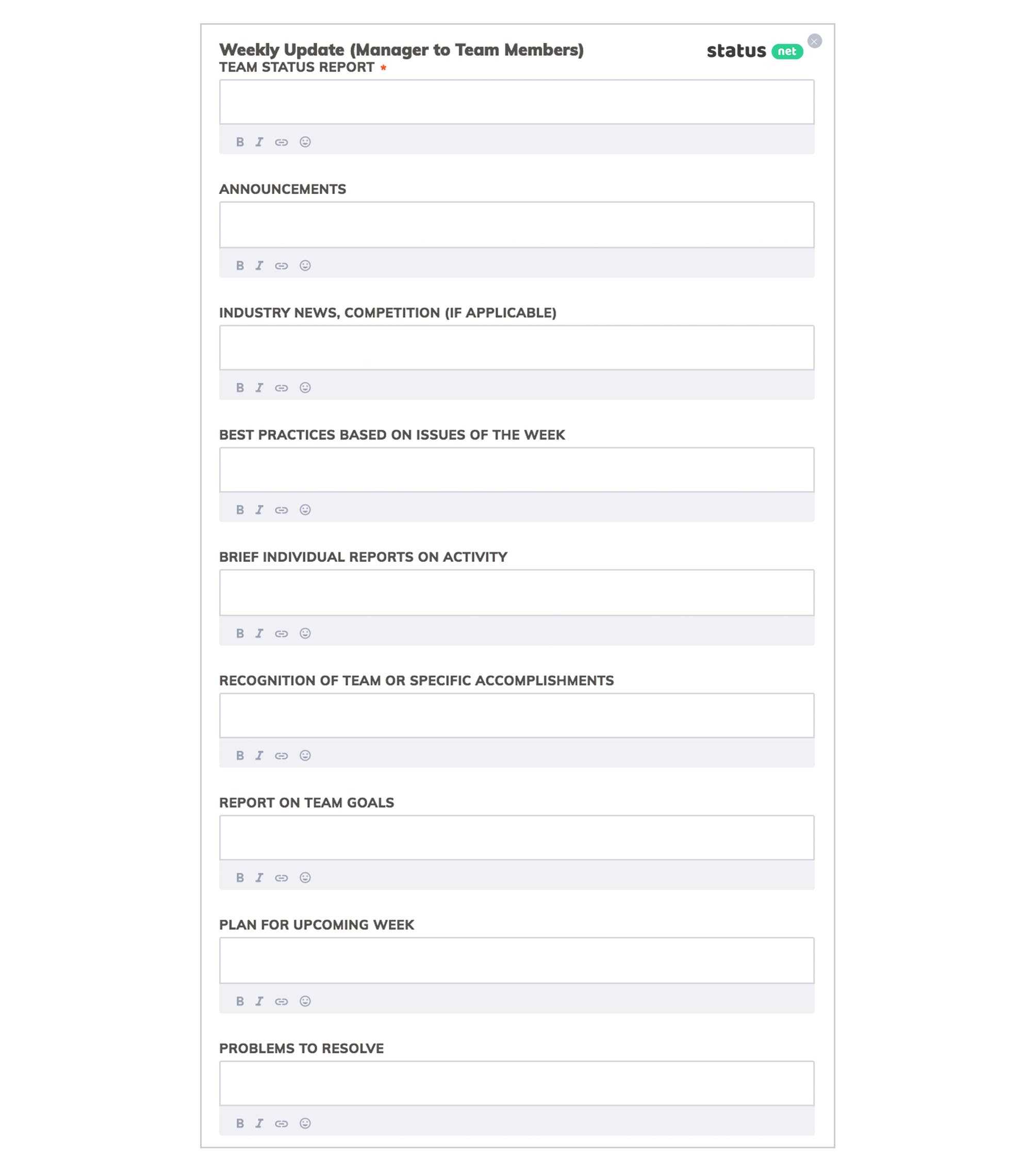 6 Awesome Weekly Status Report Templates | Free Download With Regard To Weekly Activity Report Template