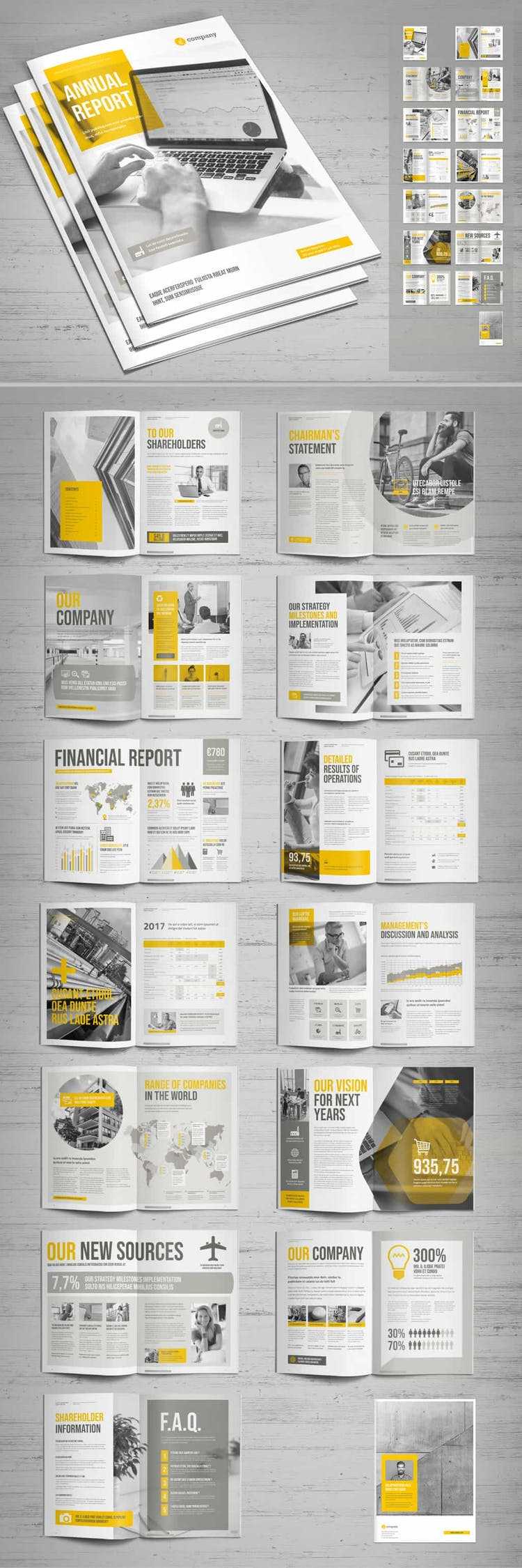 60 Best Annual Report Design Templates In Chairman's Annual Report Template