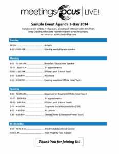67 Printable Event Agenda Template Doc In Wordevent in Event Agenda Template Word