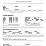 8+ Vehicle Condition Report Templates – Word Excel Fomats Pertaining To Truck Condition Report Template