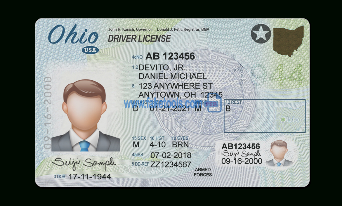84Ab1 Ontario Drivers License Template | Wiring Library Intended For Blank Drivers License Template