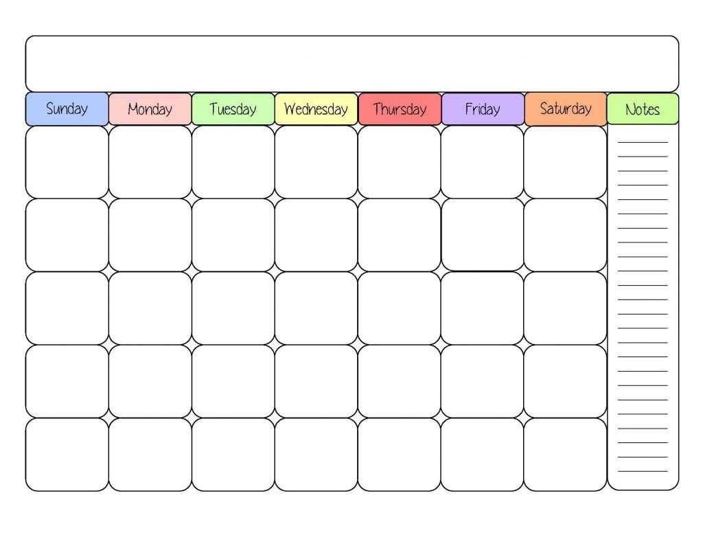 85D13A6 Calendar Template Kids | Wiring Resources With Regard To Blank Calendar Template For Kids
