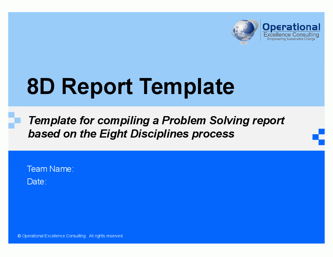8D Report Template (Powerpoint) Within 8D Report Format Template