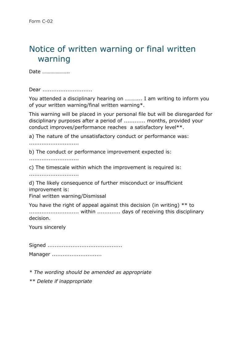 9+ Disciplinary Warning Letters – Free Samples, Examples Intended For Investigation Report Template Disciplinary Hearing