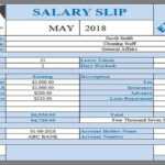 9 Ready To Use Salary Slip Excel Templates – Exceldatapro Within Blank Payslip Template