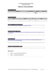 9+ Status Report Examples - Doc, Pdf | Examples pertaining to Progress Report Template Doc