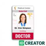 96 Customize Our Free Medical Id Card Template Word Now With Pertaining To Id Badge Template Word