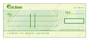 A Blank Cheque Check Template Illustration for Blank Cheque Template Download Free