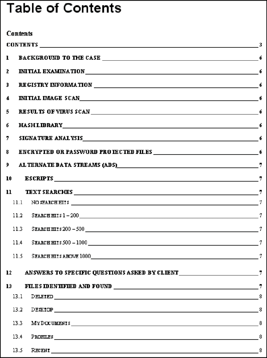 A Digital Forensic Report Format 44 | Download Scientific In Forensic Report Template