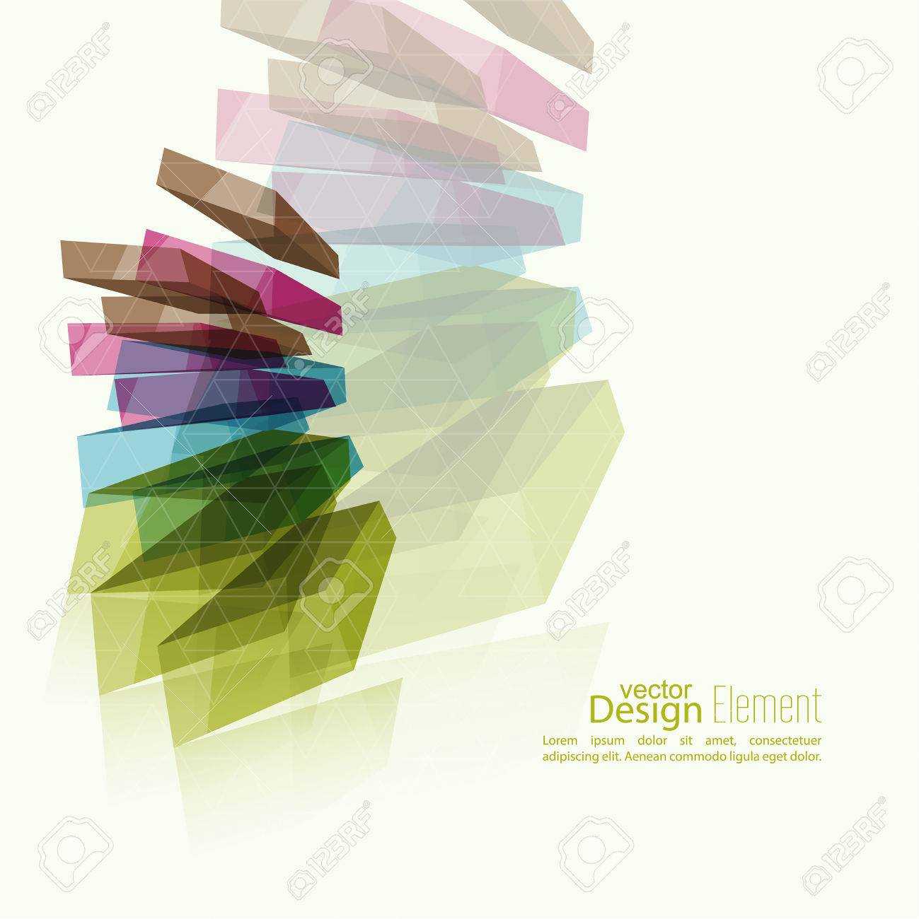 Abstract Background With Colored Crystals, Trellis Structure. For Cover  Book, Brochure, Flyer, Poster, Magazine, Booklet, Leaflet, Cd Cover Design, Inside Mobile Book Report Template