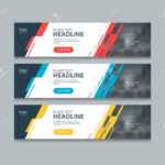 Abstract Horizontal Web Banner Design Template Backgrounds Intended For Website Banner Design Templates