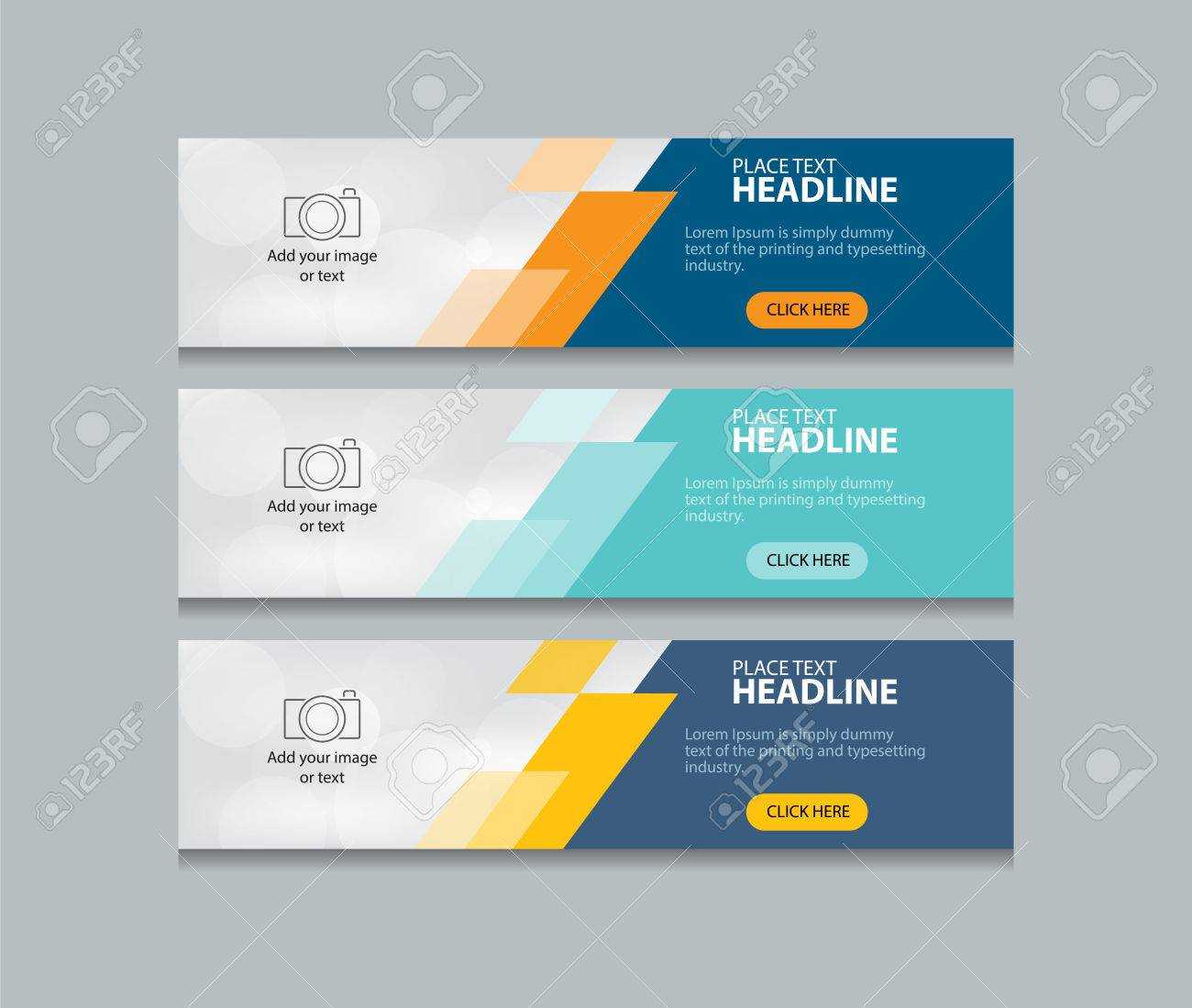 Abstract Web Banner Design Template Background In Website Banner Design Templates