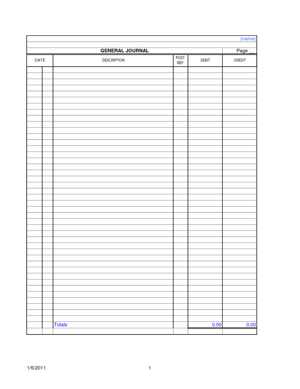 Accounting Ledger Worksheet | Printable Worksheets And For Blank Ledger Template