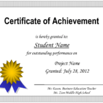 Achievement Certificate Template Free – Cerescoffee.co Throughout Congratulations Certificate Word Template