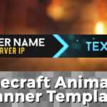 Advanced .gif Minecraft Animated Banner Template – "elegant Dazzle" Inside Animated Banner Template