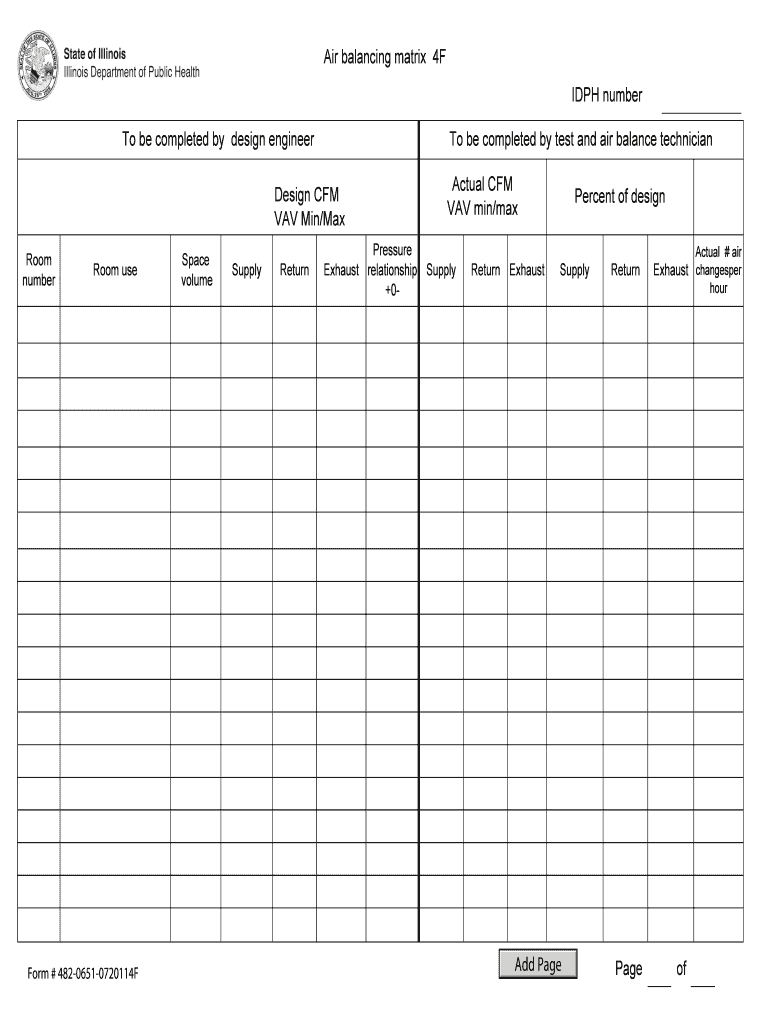Air Balance Form - Fill Online, Printable, Fillable, Blank Inside Air Balance Report Template