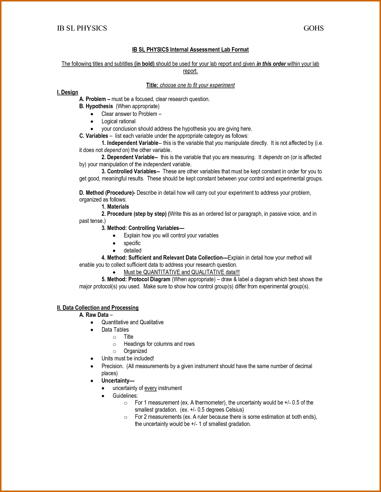 Apa Format Lab Report Sample – Karan.ald2014 Throughout Chemistry Lab Report Template
