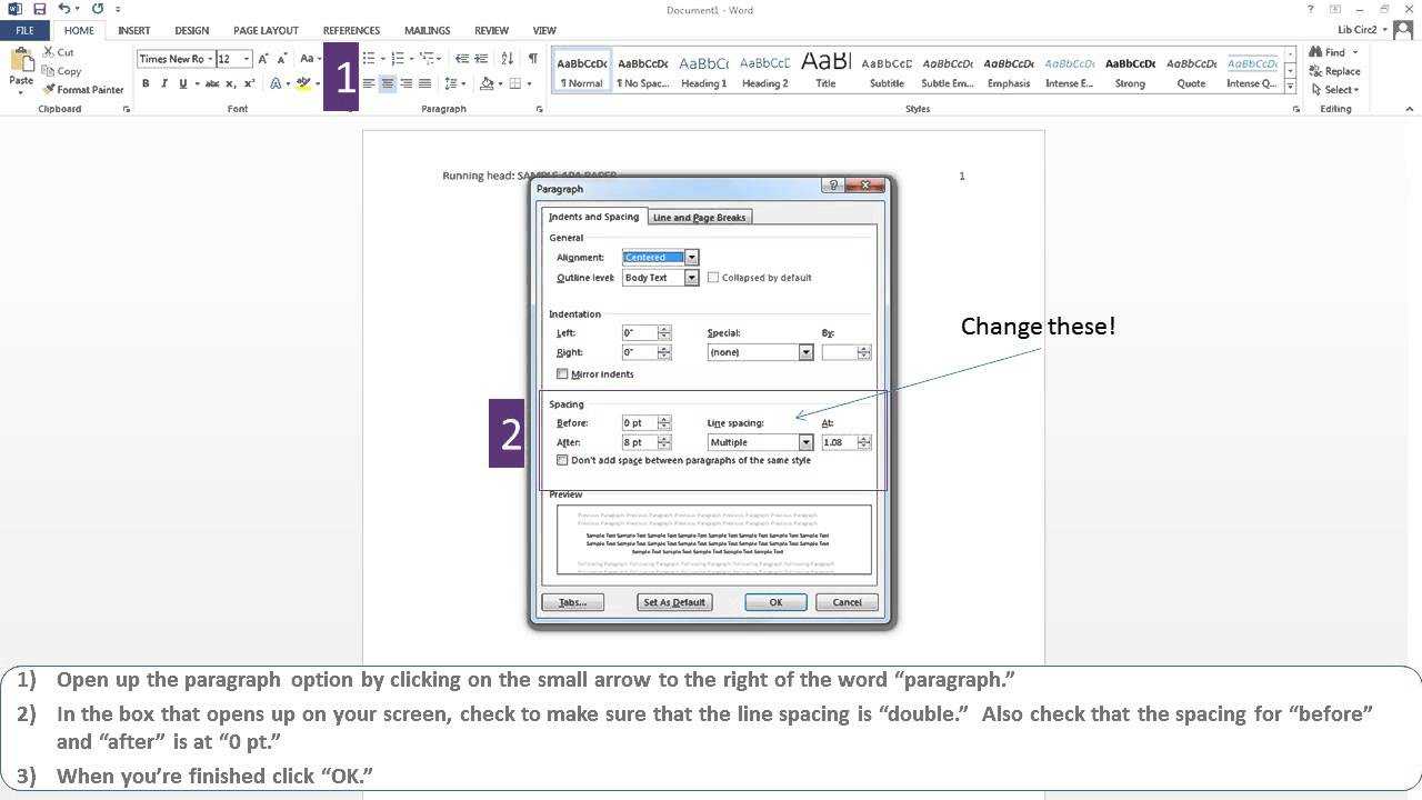 Apa Paper Microsoft Word 2013 Throughout Apa Format Template Word 2013