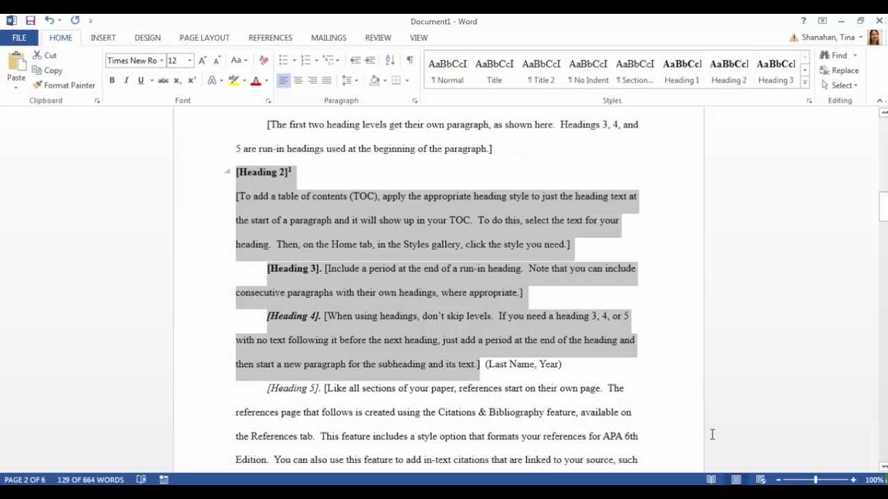Apa Template In Microsoft Word 2016 Inside Apa Research Paper Template Word 2010