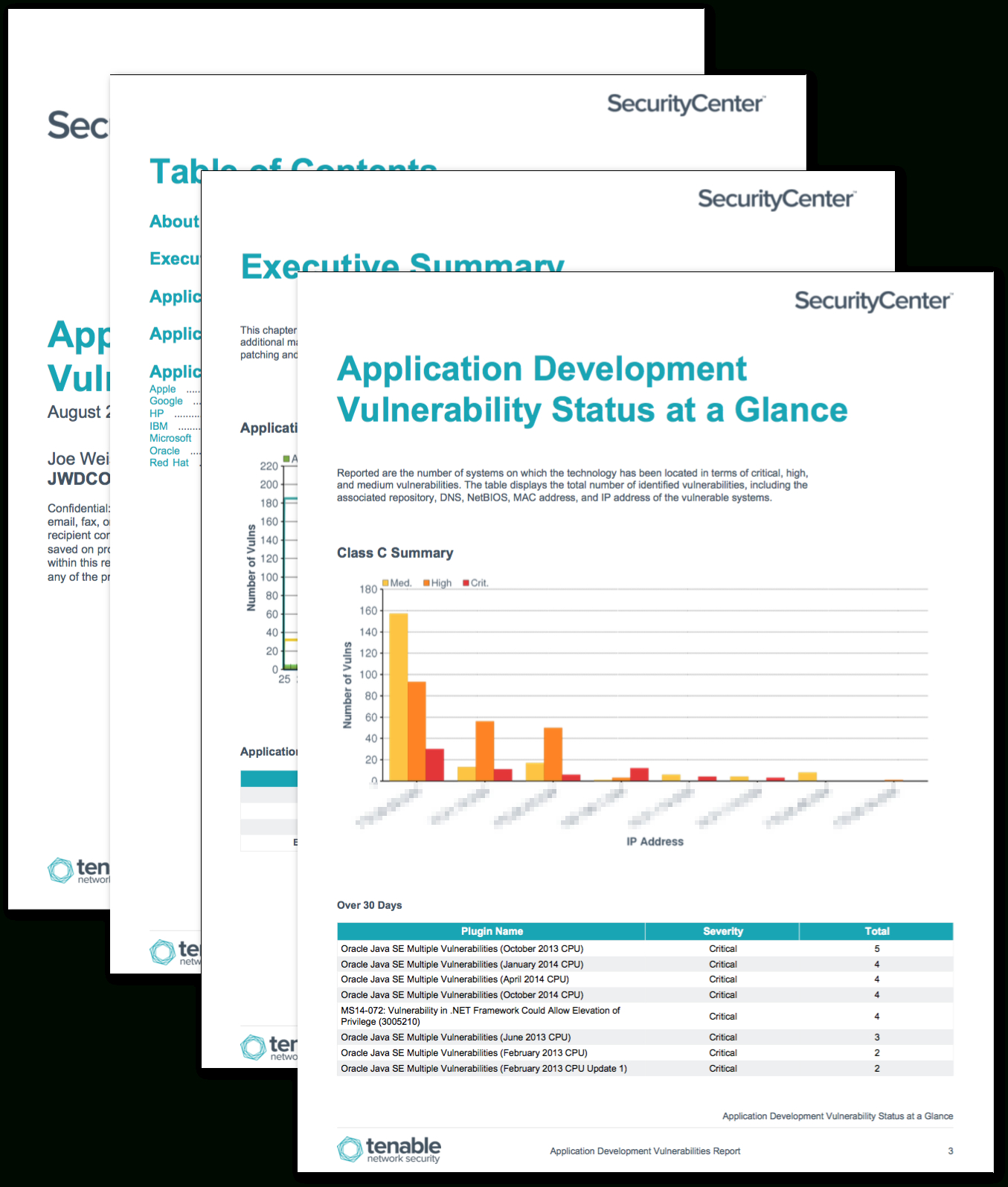 Application Development Summary Report – Sc Report Template Intended For Nessus Report Templates