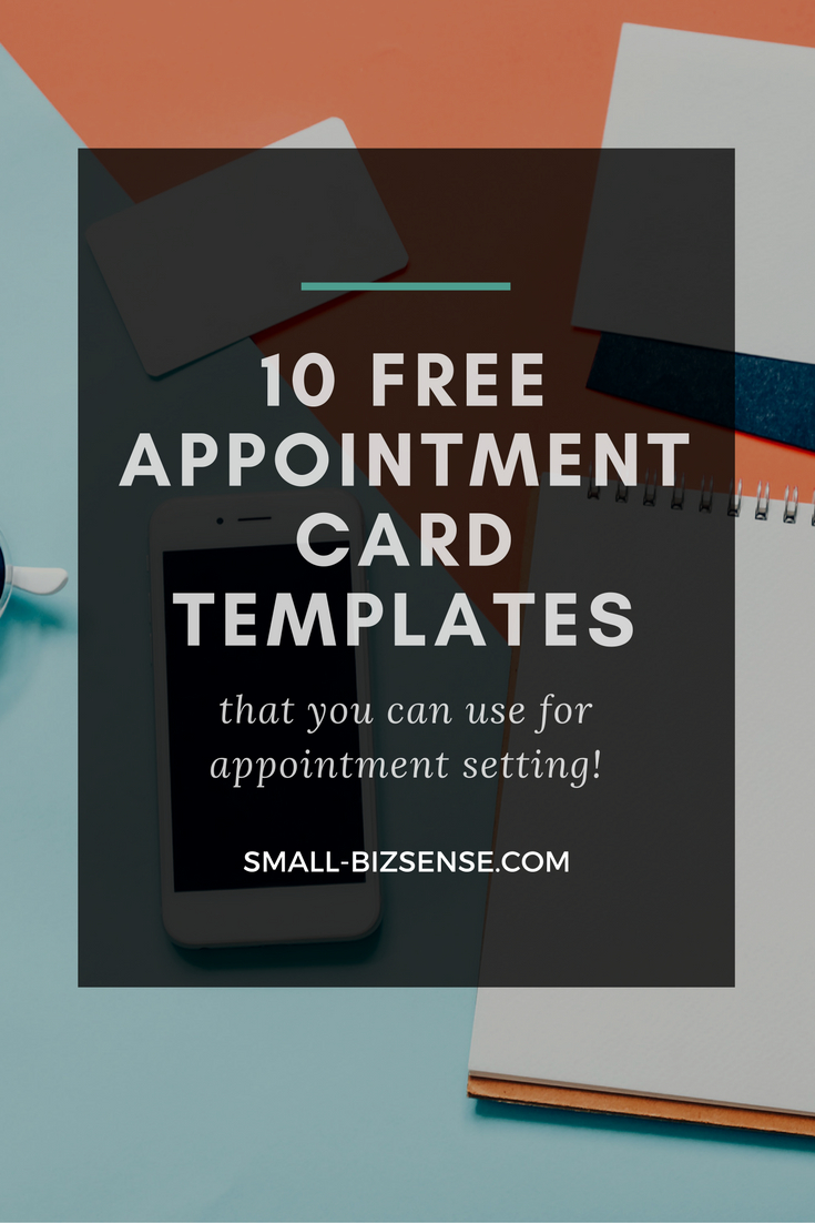Appointment Card Template: 10 Free Resources For Small For Appointment Card Template Word
