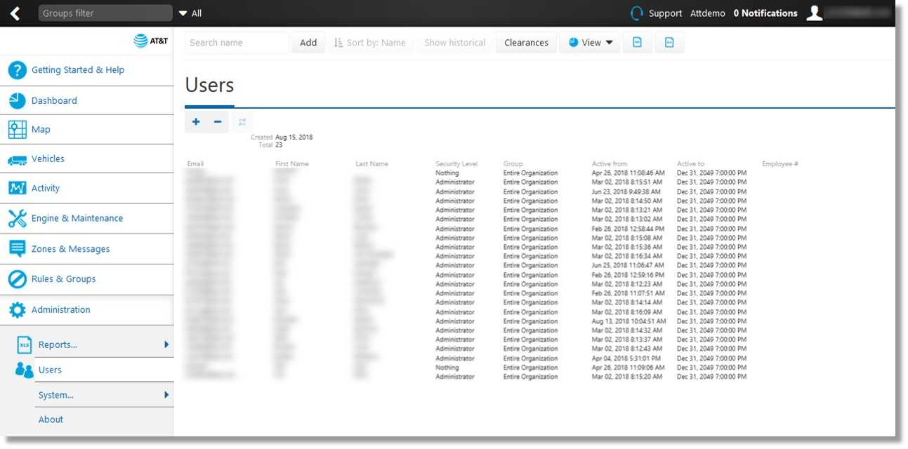 At&t Fleet Management For Enterprise/government Reports Throughout Fleet Management Report Template