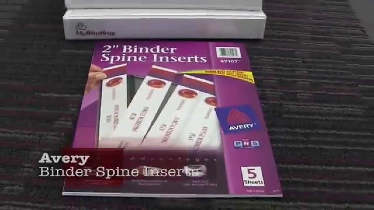Avery Binder Spine Inserts Demo For 3 Inch Binder Spine Template Word