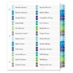 Avery Templates 8 Tab Clear Label Dividers Pertaining To 8 Tab Divider Template Word