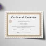 Bachelor Degree Completion Certificate Template For Graduation Certificate Template Word