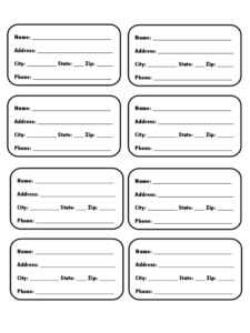 Bag Tag Template | Template Business intended for Luggage Tag Template Word