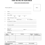 Bank Job Application Form – 5 Free Templates In Pdf, Word Inside Job Application Template Word