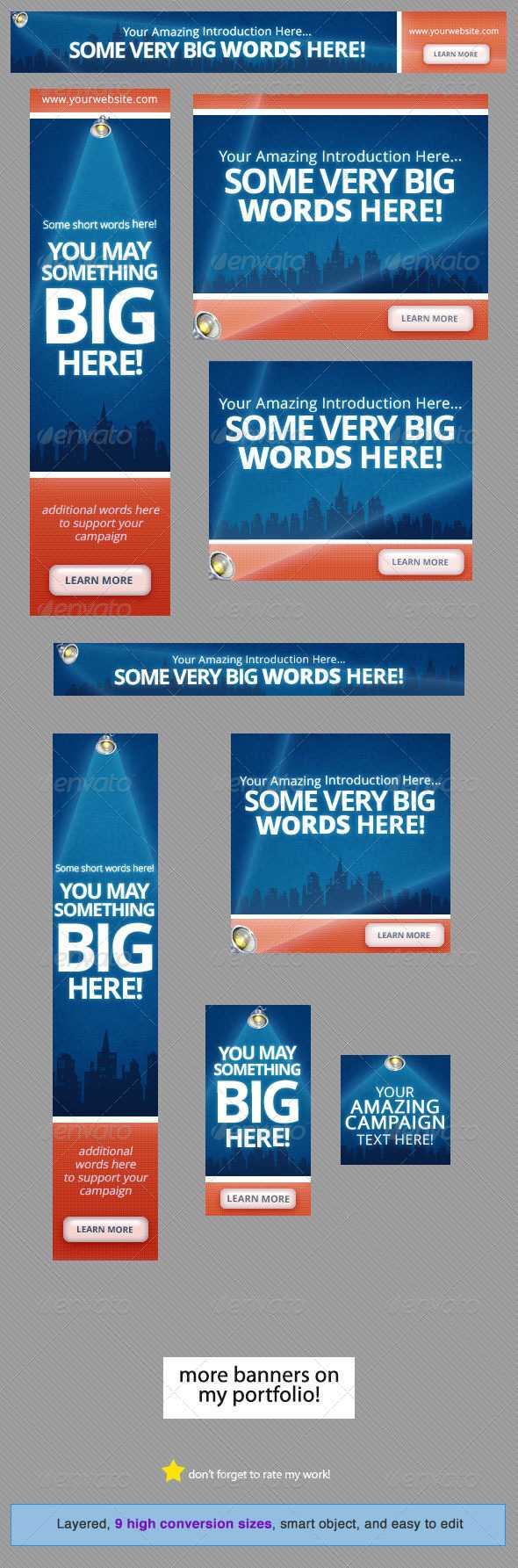 Banner Design Graphics, Designs & Templates From Graphicriver Intended For Free Online Banner Templates