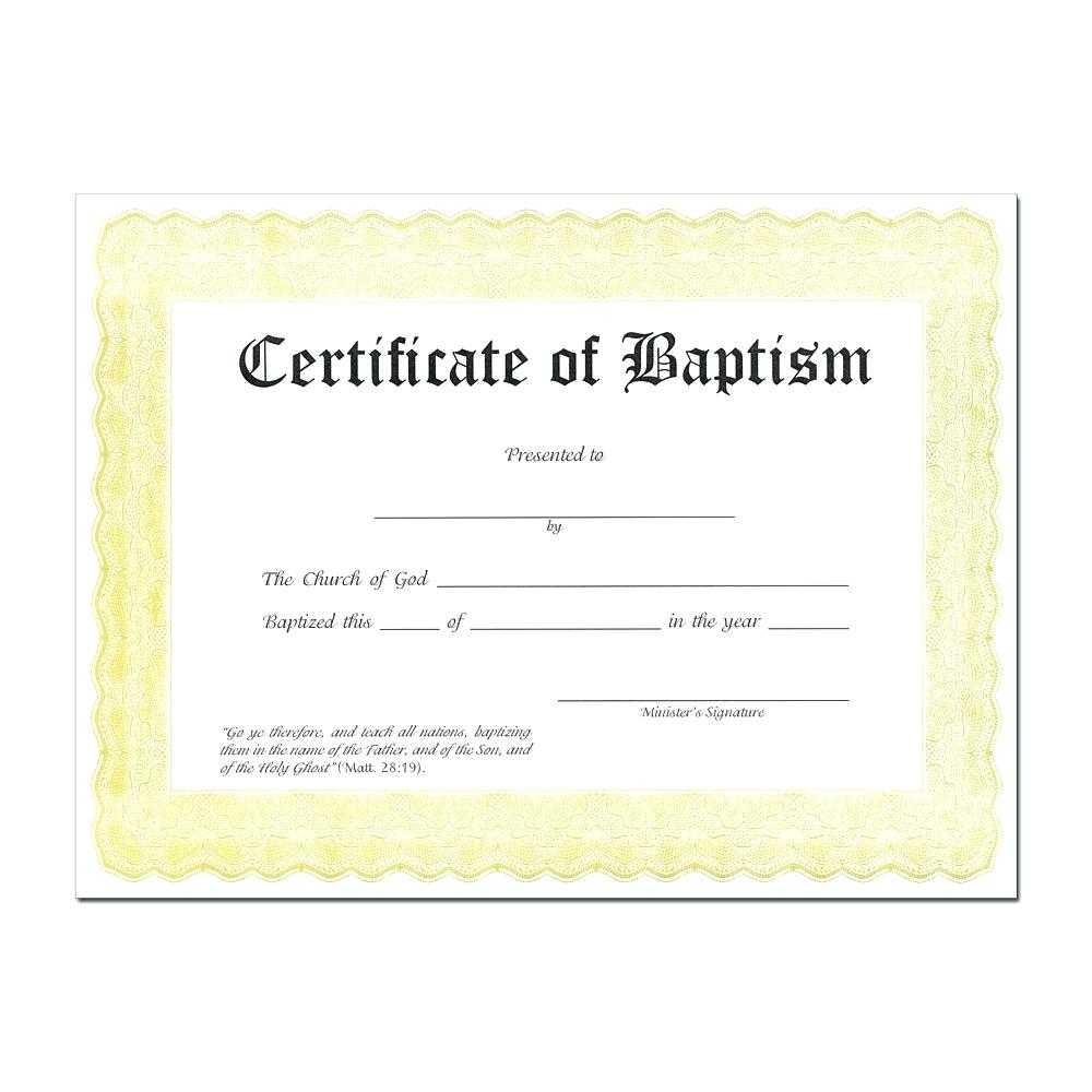 Baptism Certificate Template Word – Heartwork Throughout Baptism Certificate Template Word