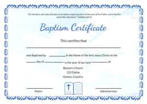 Baptism Certificate Template Word – Heartwork throughout Baptism Certificate Template Word