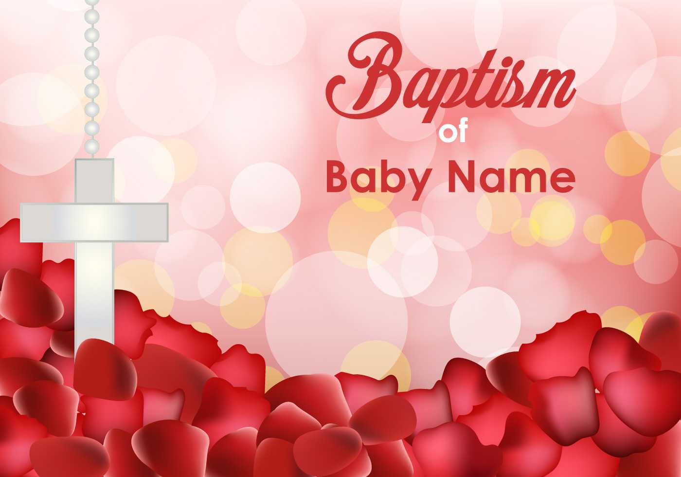 Baptism Invitation Templates – Download Free Vectors Intended For Christening Banner Template Free