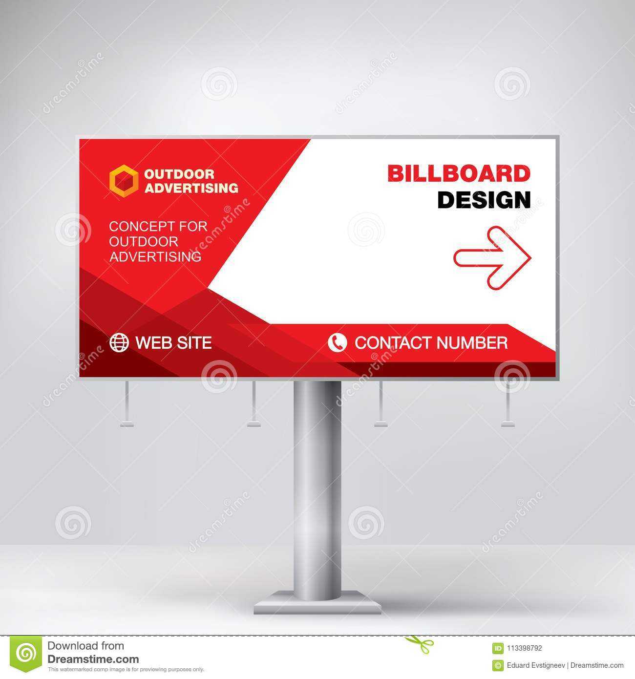 Billboard Design, Template For Outdoor Advertising, Modern In Outdoor Banner Design Templates