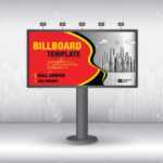 Billboard Design Vector, Banner Template, Advertisement, Realistic.. For Outdoor Banner Design Templates