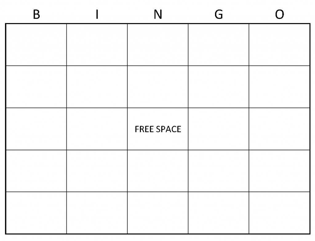 Bingo Card Template - Tomope.zaribanks.co Inside Blank Bingo Card Template Microsoft Word