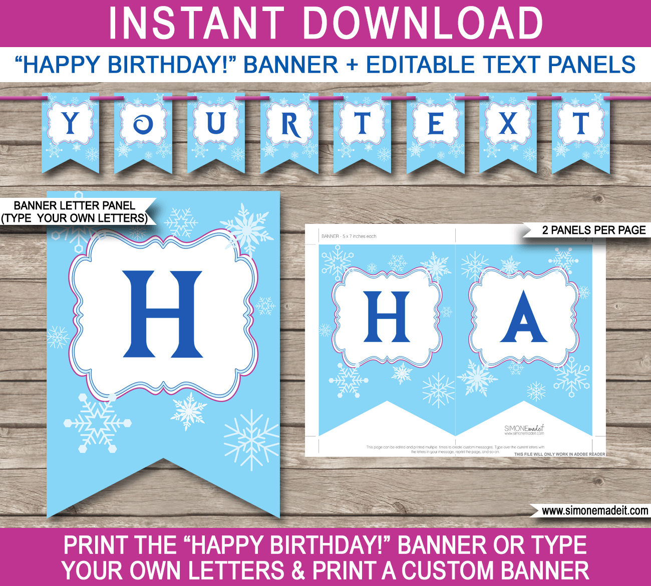 Birthday Banner Template – Barati.ald2014 For Diy Party Banner Template