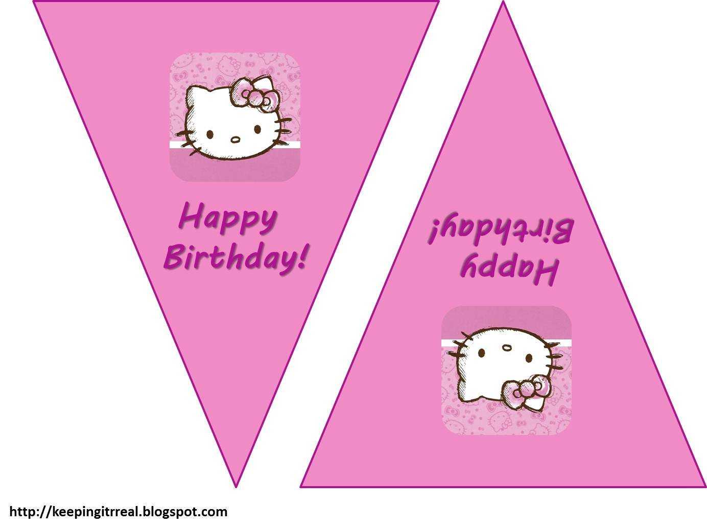 Birthday Banner Templates Free Printable – Best Happy With Regard To Hello Kitty Birthday Banner Template Free