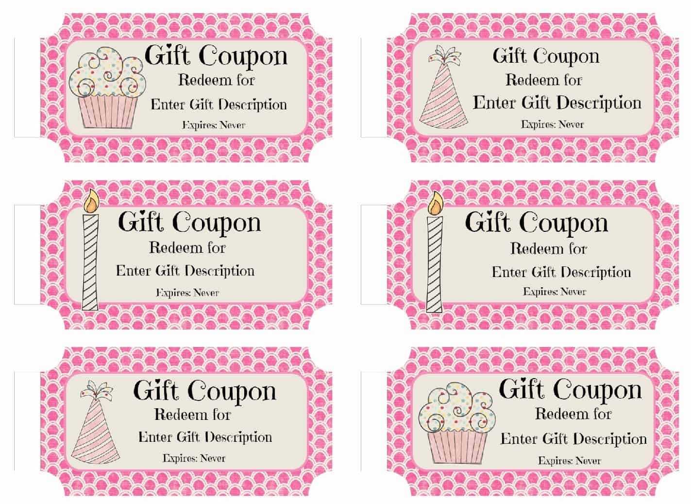 Birthday Coupons Intended For Blank Coupon Template Printable