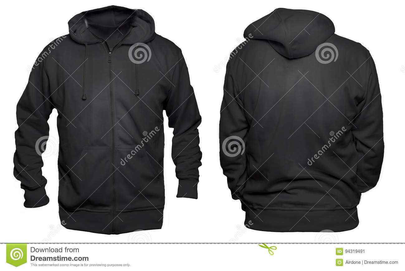 Black Hoodie Mock Up Stock Image. Image Of Isolated, Empty With Regard To Blank Black Hoodie Template