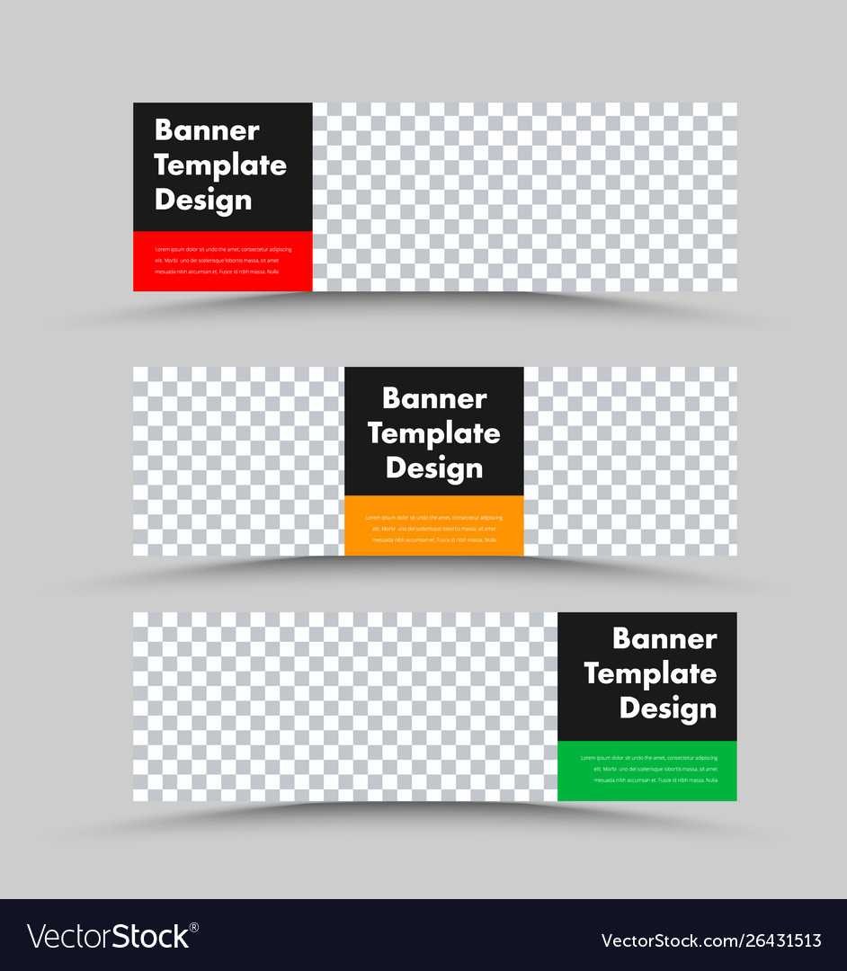 Black Horizontal Web Banner Templates With Photo For Free Website Banner Templates Download