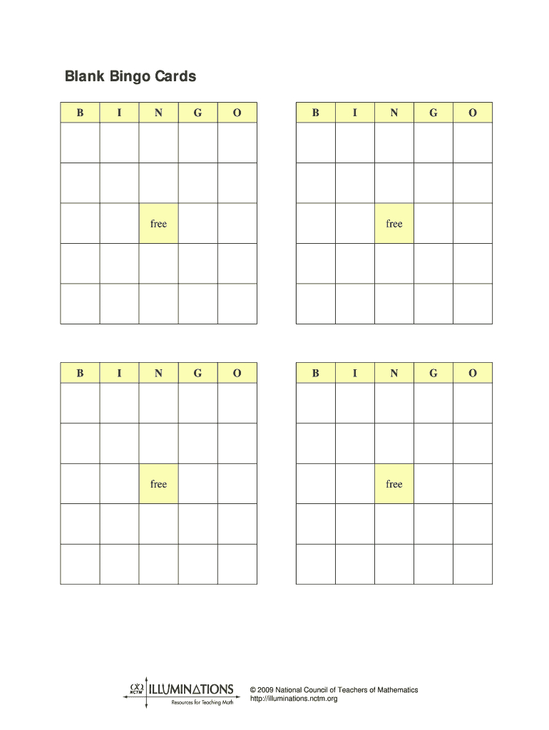 Blank Bingo Cards Printable – Fill Online, Printable For Blank Bingo Template Pdf