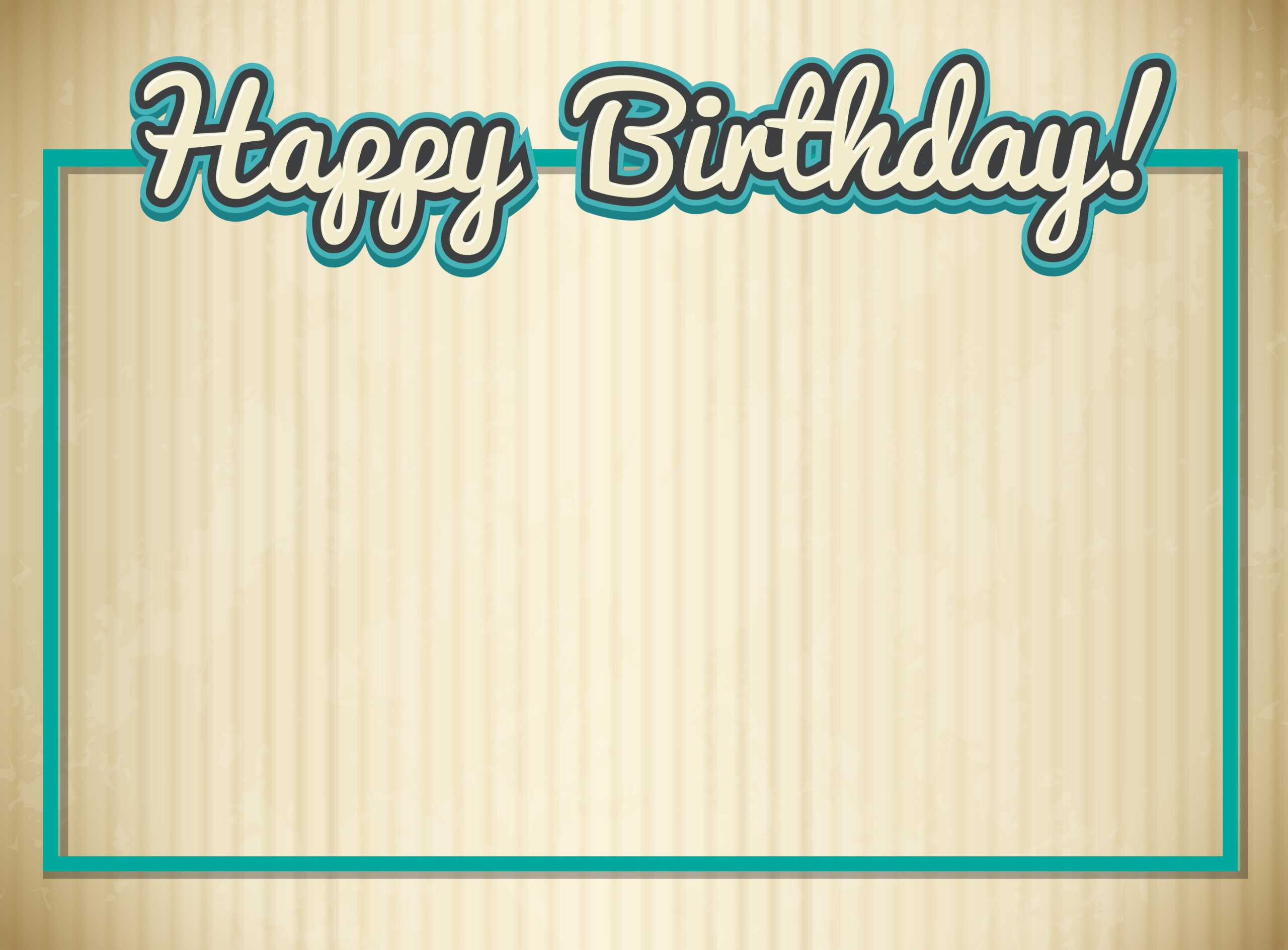 Blank Birthday Card Template – Download Free Vectors With Regard To Blank Magic Card Template