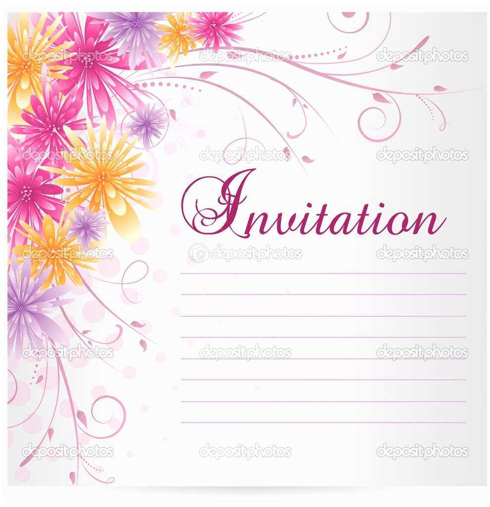 Blank Birthday Invitations Template For Invitation For Blank Templates For Invitations