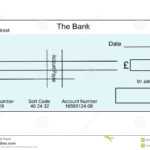 Blank British Cheque Stock Illustration. Illustration Of with Fun Blank Cheque Template