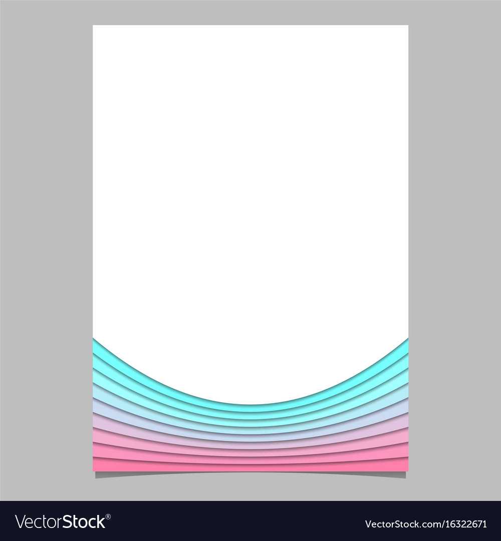 Blank Brochure Template From Curves – Flyer Within Blank Templates For Flyers